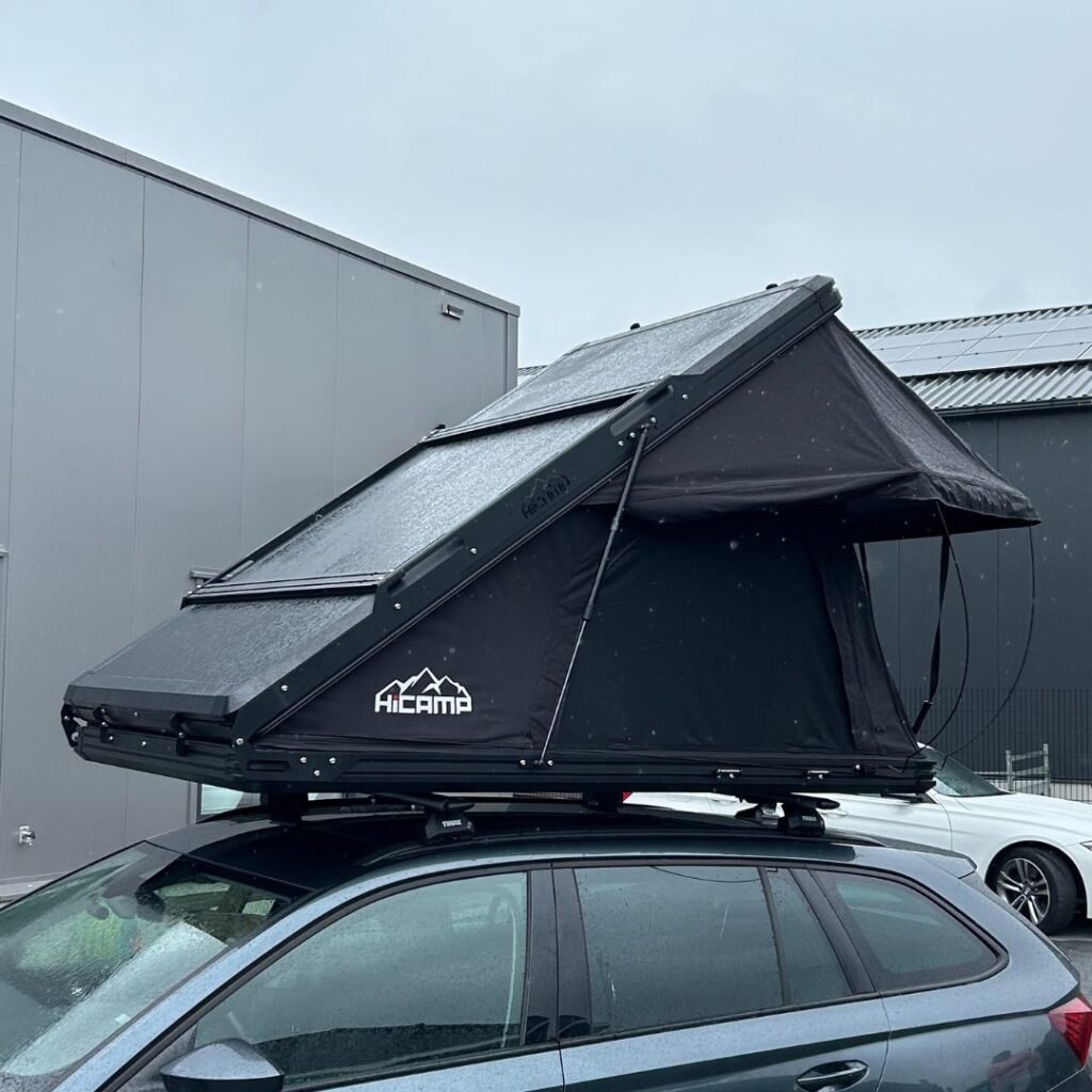 hartschalen dachzelt HiCamp HC-01 auf ein auto